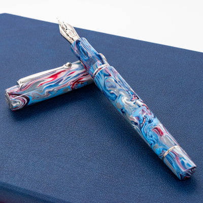 Molteni Modelo 66 Hydrangea Fountain Pen Rhodium Trim Jonathon Brooks