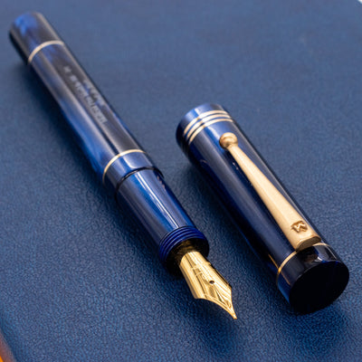 Molteni Modelo 88 Fountain Pen - Midnight Blue gold trim