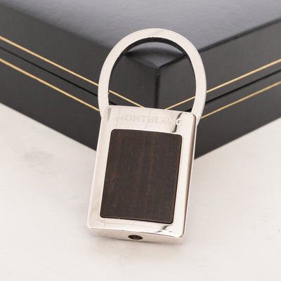 Montblanc 925 Sterling Silver & Wood Keyring 9905