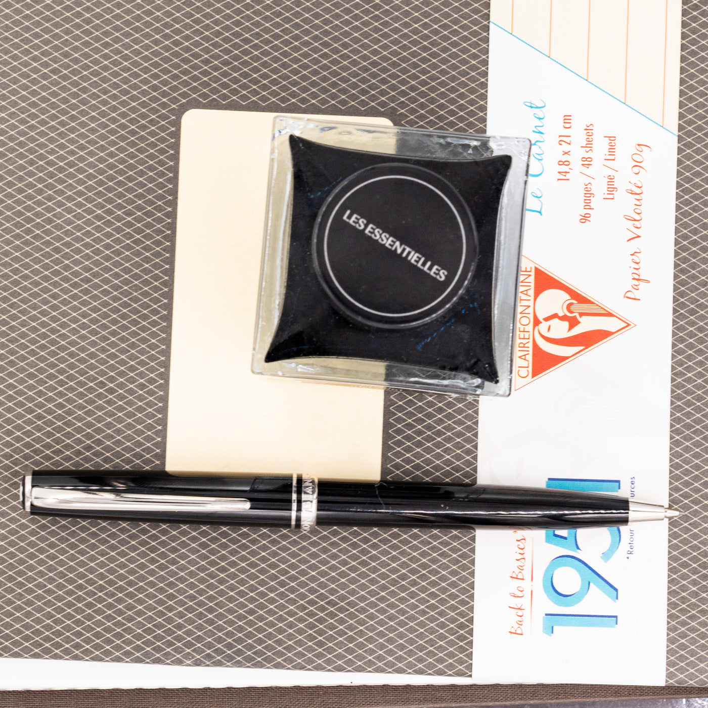 Montblanc Generation Black & Platinum Mechanical Pencil & Eraser Set rare