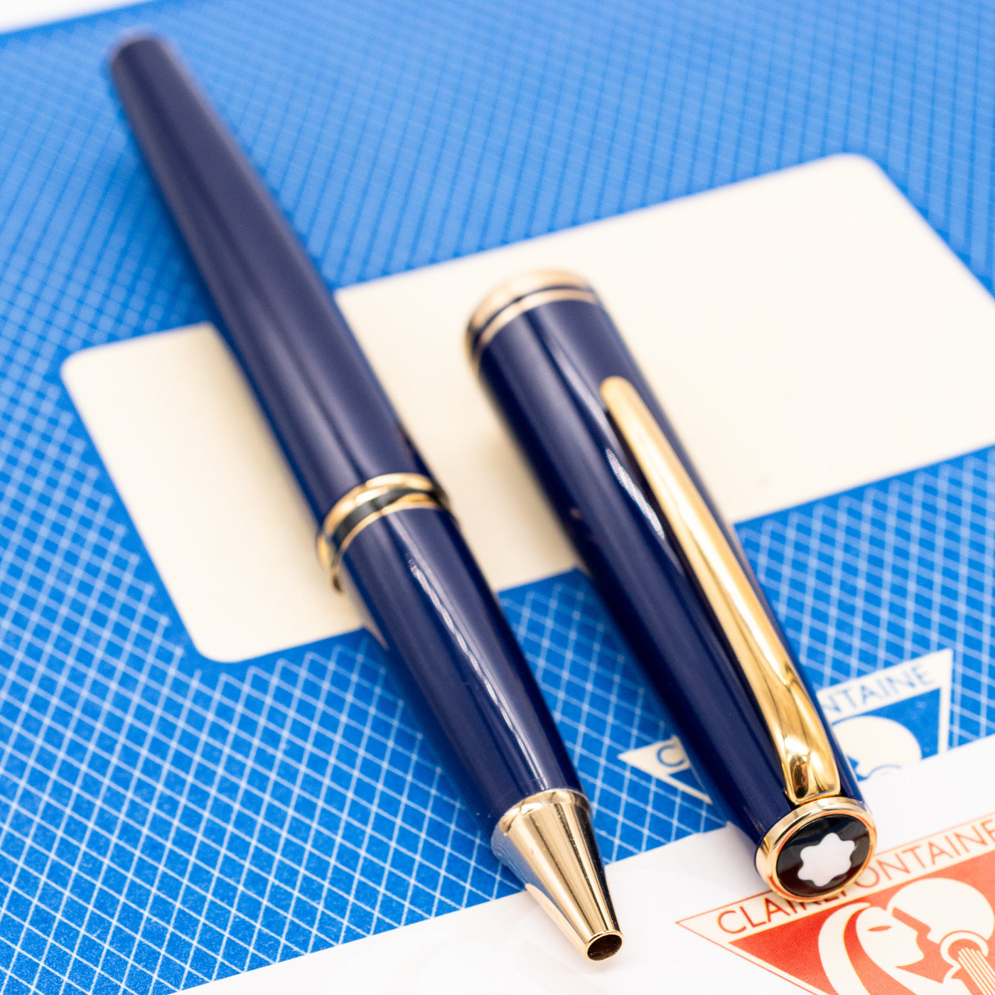 Montblanc Generation Blue Gold Ballpoint Pen Preowned Truphae
