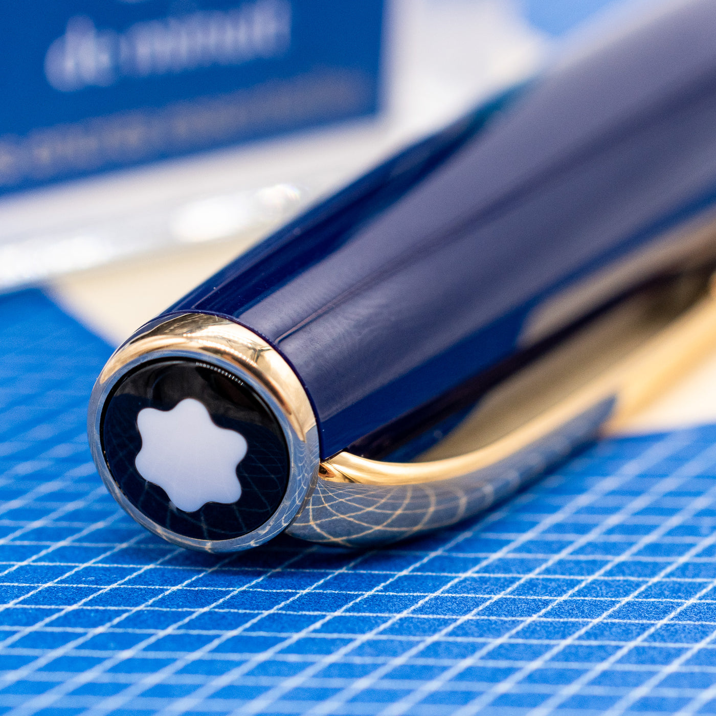 Montblanc Generation Blue Gold Ballpoint Pen Preowned Truphae