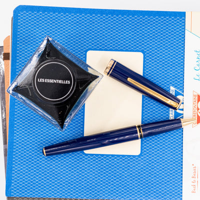 Montblanc Generation Blue & Gold Rollerball Pen Retro