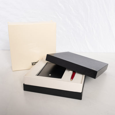 Montblanc Generation Bright Red Ballpoint Pen Gift Set boxes