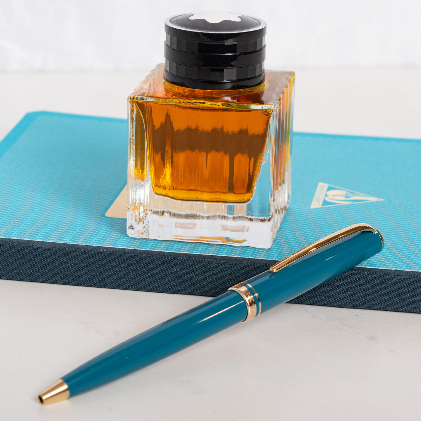 Montblanc Generation Turquoise & Gold Ballpoint Pen blue