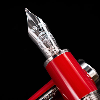 Montblanc Ferrari Fountain Pen 14k Gold Nib Detail