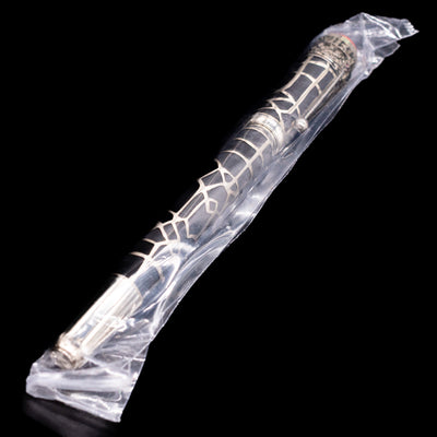 Full view of the Montblanc Heritage Route et Noir Spider Metamorphosis 1906 Fountain Pen - Preowned sealed in package.