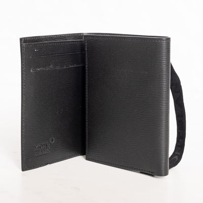 Montblanc Leather Goods 4810 Westside Leather Trifold Wallet 8374 - Preowned Half Open