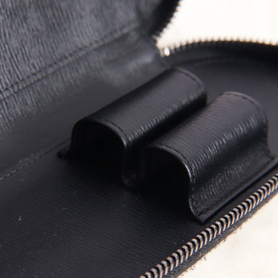Montblanc Leather Goods 4810 Westside Two Pen Pouch with Zip 103402 Preowned Details