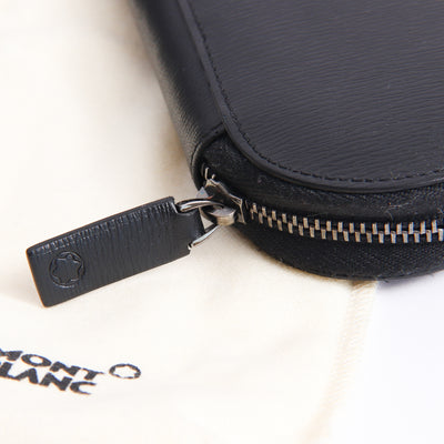 Montblanc Leather Goods 4810 Westside Two Pen Pouch with Zip 103402 Preowned Zipper