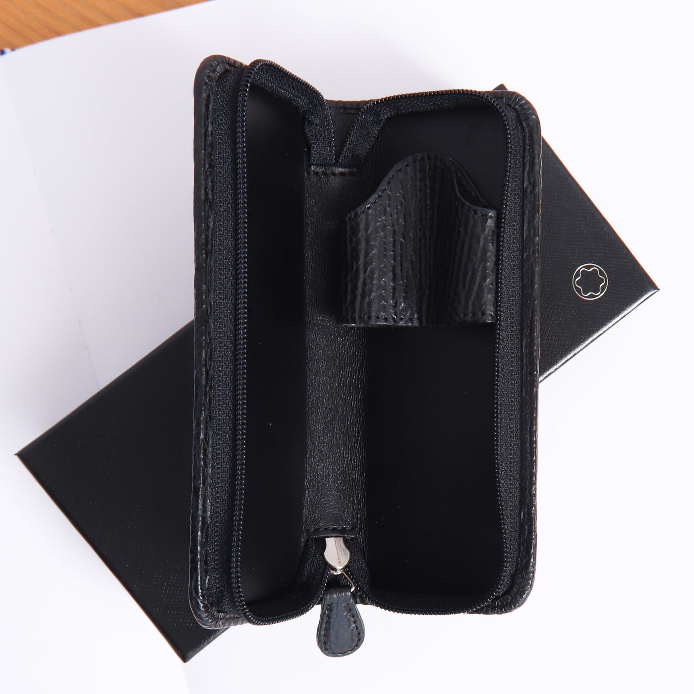 Montblanc Leather Goods Boheme Black Shark Two Pen Pouch - Preowned Opened