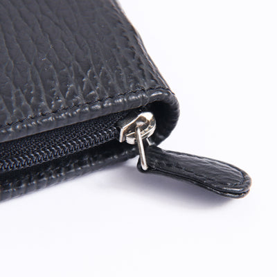 Montblanc Leather Goods Boheme Black Shark Two Pen Pouch - Preowned Zipper