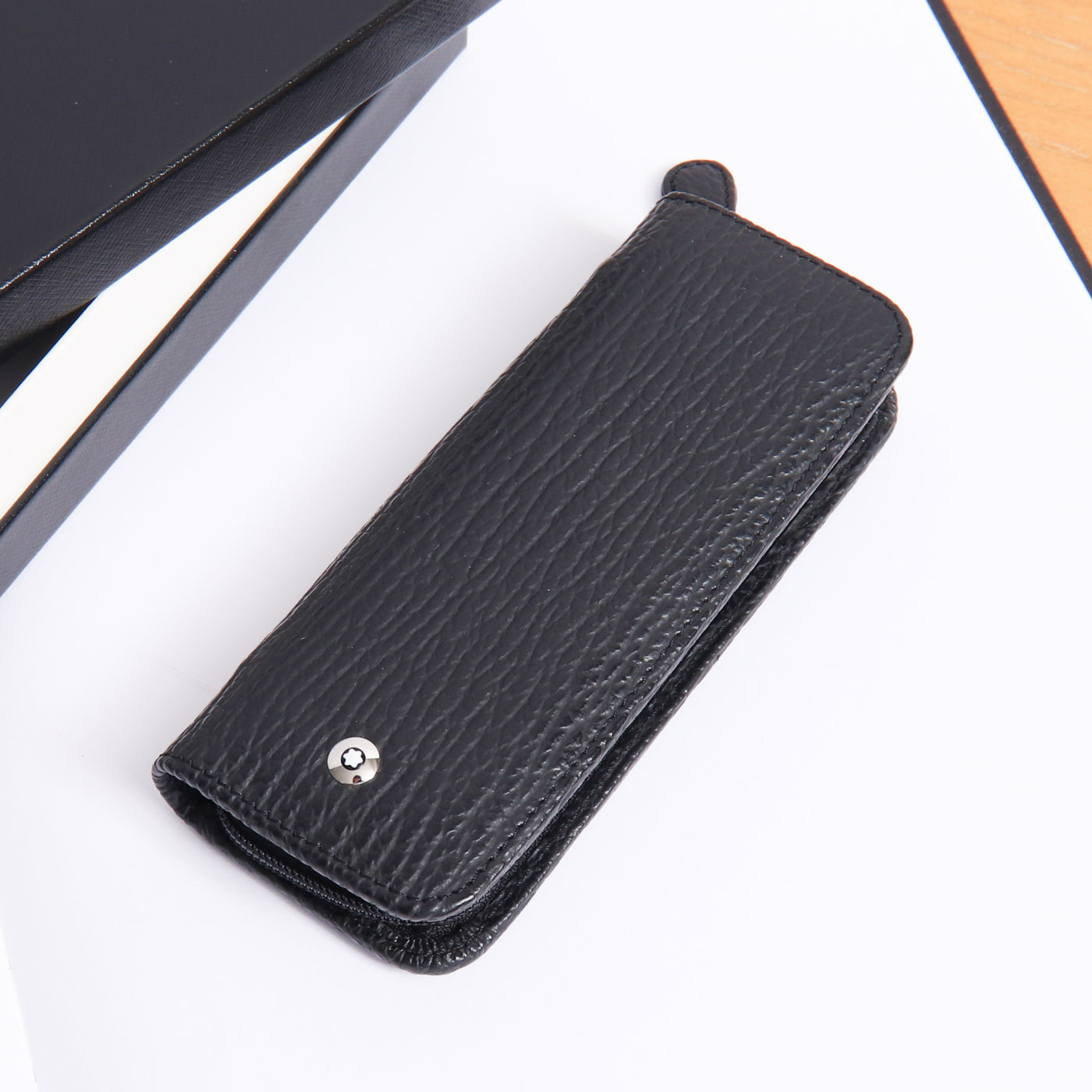 Montblanc Leather Goods Boheme Black Shark Two Pen Pouch - Preowned
