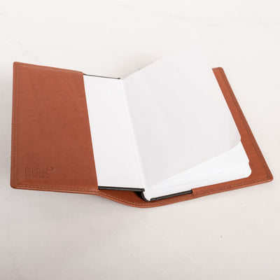 Montblanc Leather Goods Diaries & Notes Natural Brown Medium Notebook 9529 open