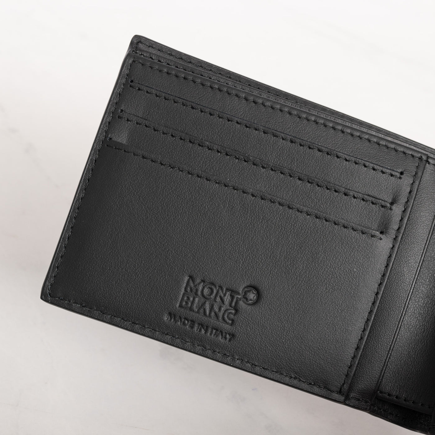 Montblanc Leather Goods Extreme Black Leather 6cc Wallet NOS