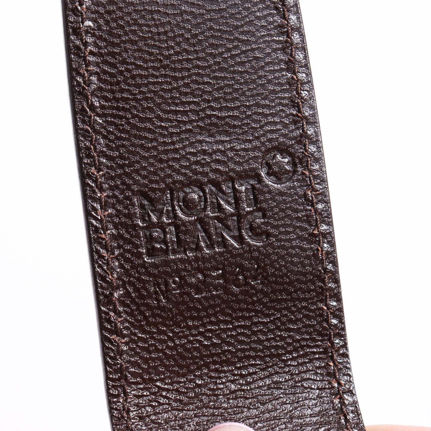 Montblanc Leather Goods Full-Grain Black Single Pen Pouch 103409 - Preowned Brand Name