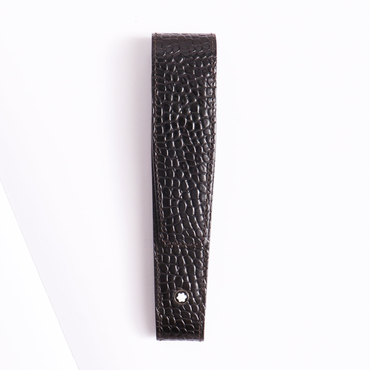Montblanc Leather Goods Full-Grain Black Single Pen Pouch 103409 - Preowned
