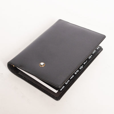 Montblanc Leather Goods Meisterstuck Black Leather Pocket Address Book 3425 - Preowned Closed Front