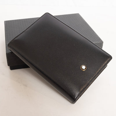 Montblanc Leather Goods Meisterstuck Black Leather Pocket Address Book 3425 - Preowned