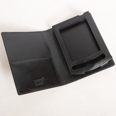 Montblanc Leather Goods Meisterstuck Black Palm Pilot Cell Phone Business Card Holder 30654 - Preowned Open