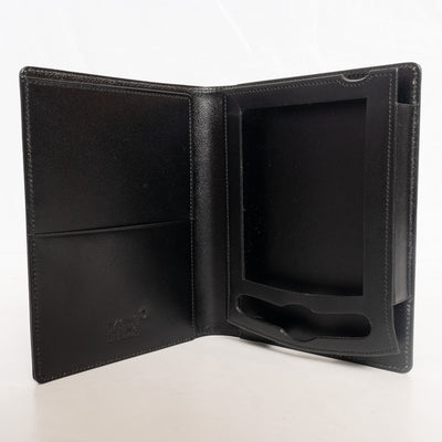 Montblanc Leather Goods Meisterstuck Black Palm Pilot Cell Phone Business Card Holder 30654 - Preowned Standing Up Empty