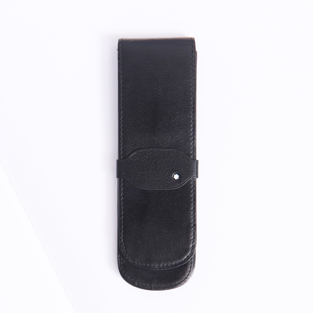 Montblanc Meisterstuck Sienna Black Two Pen Pouch - Preowned – Truphae