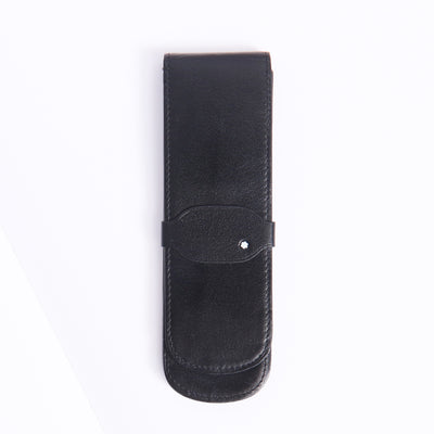 Montblanc Leather Goods Meisterstuck Sienna Black Two Pen Pouch - Preowned