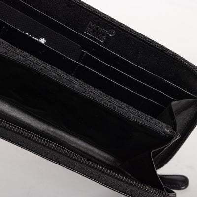 Montblanc Leather Goods Meisterstuck Travel Zipped Pocket Wallet 16353 inside