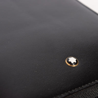 Montblanc Leather Goods Meisterstuck Travel Zipped Pocket Wallet 16353 logo