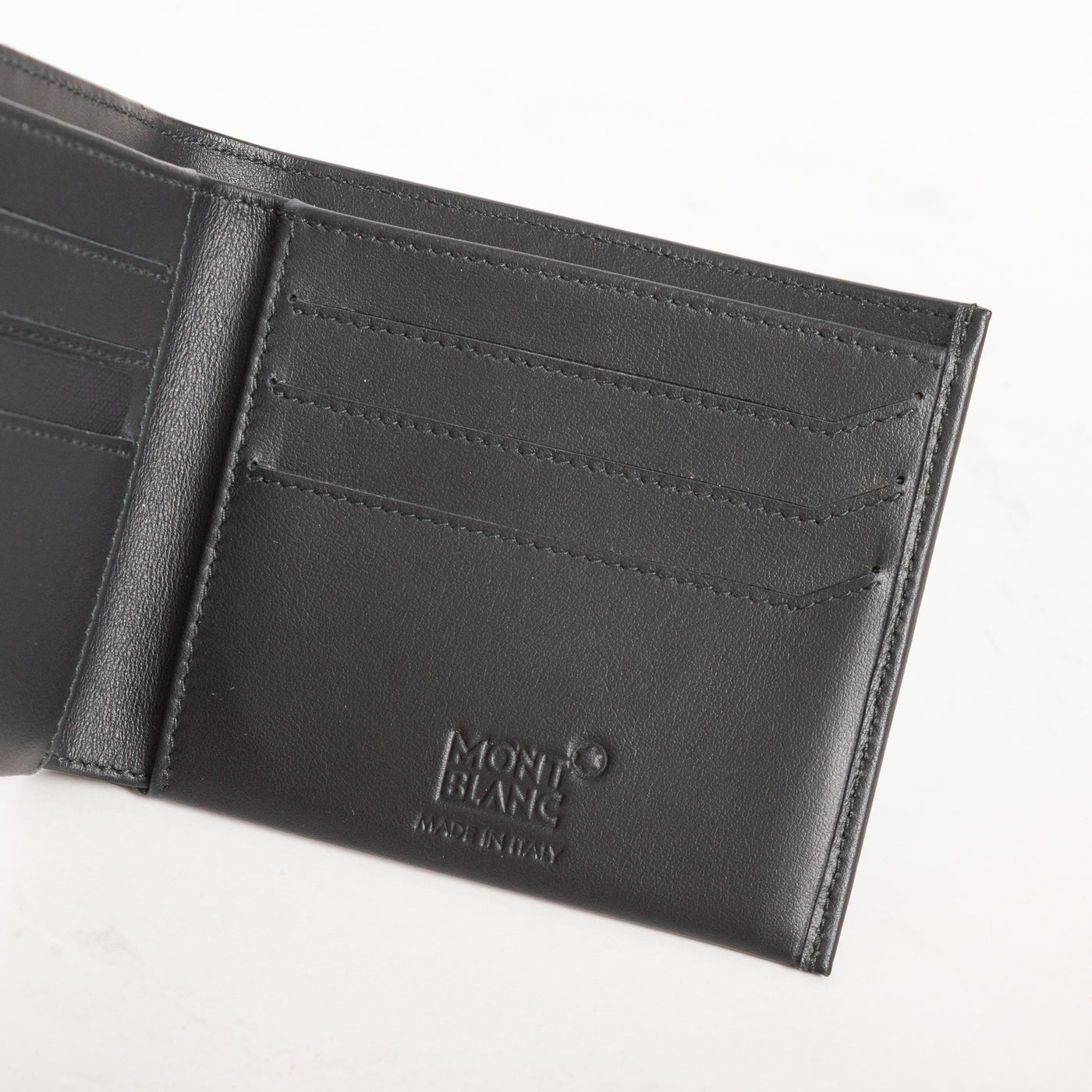 Montblanc Leather Goods Nightflight Black 6cc Wallet 118274 - Preowned Right Side