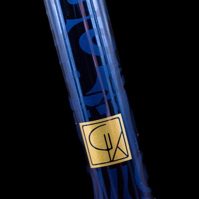 Zoomed-in view of the body of the Montblanc Masters of Art Homage to Gustav Klimt Limited Edition 4810 Rollerball Pen - Preowned.