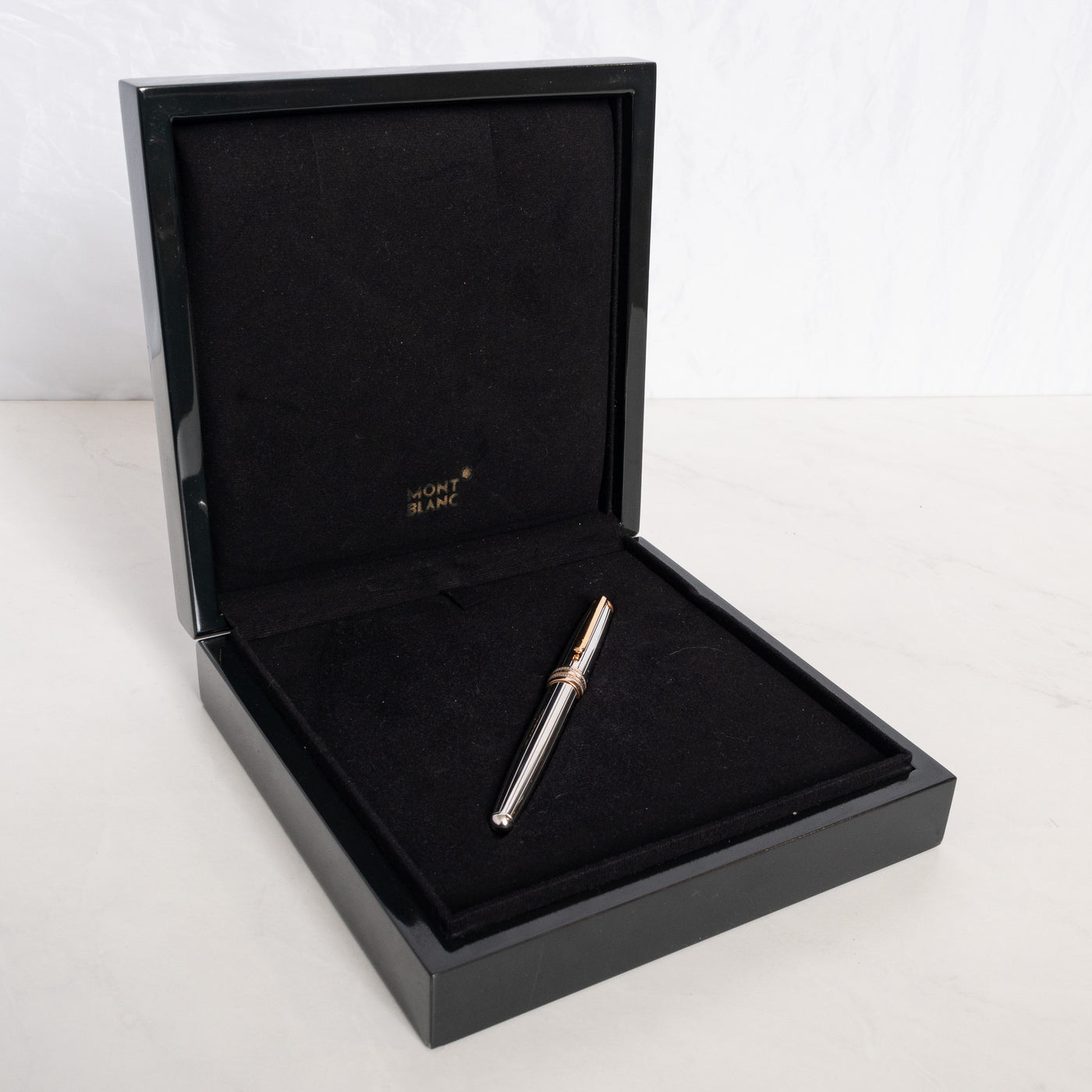 Montblanc Meisterstuck 144 75th Anniversary LE 75 Solid 18k Gold & Diamond Fountain Pen rare