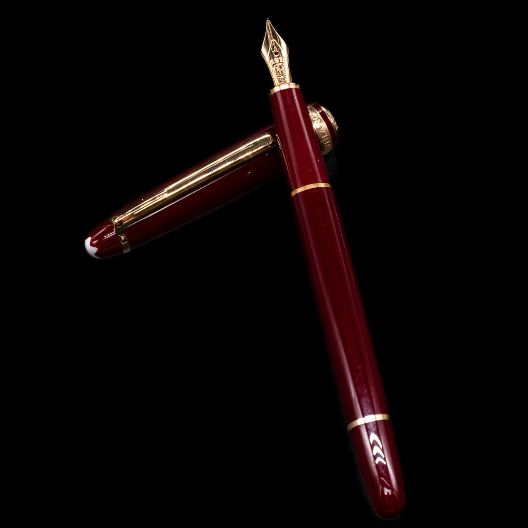 Montblanc Meisterstuck 144R Bordeaux Fountain Pen - Preowned – Truphae