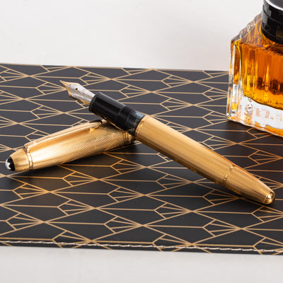 Montblanc Meisterstuck 146 Solitaire Gold Plated Barley LeGrand Fountain Pen