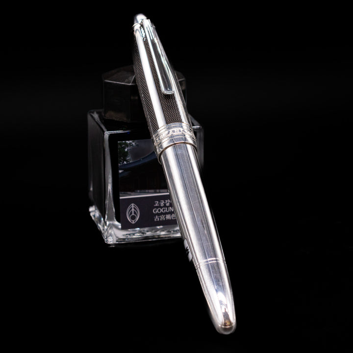 Montblanc Meisterstuck 146 Solitaire Silver Fibre LeGrand Fountain