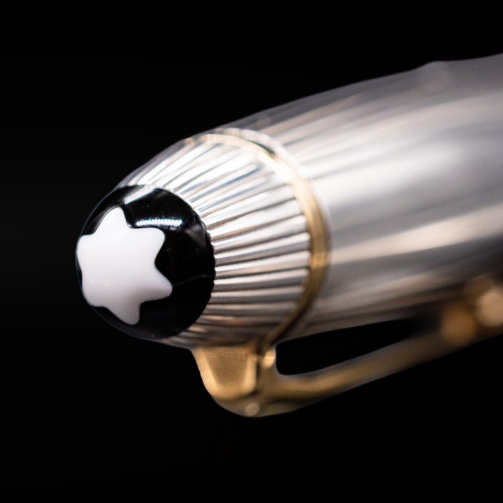 Montblanc 146 Sterling Silver Pinstripe Fountain Pen - Preowned