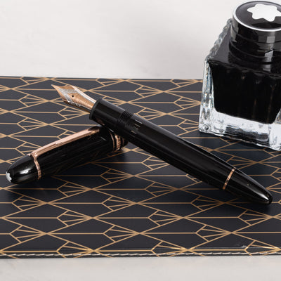 Montblanc Meisterstuck 149 Rose Gold Fountain Pen Black