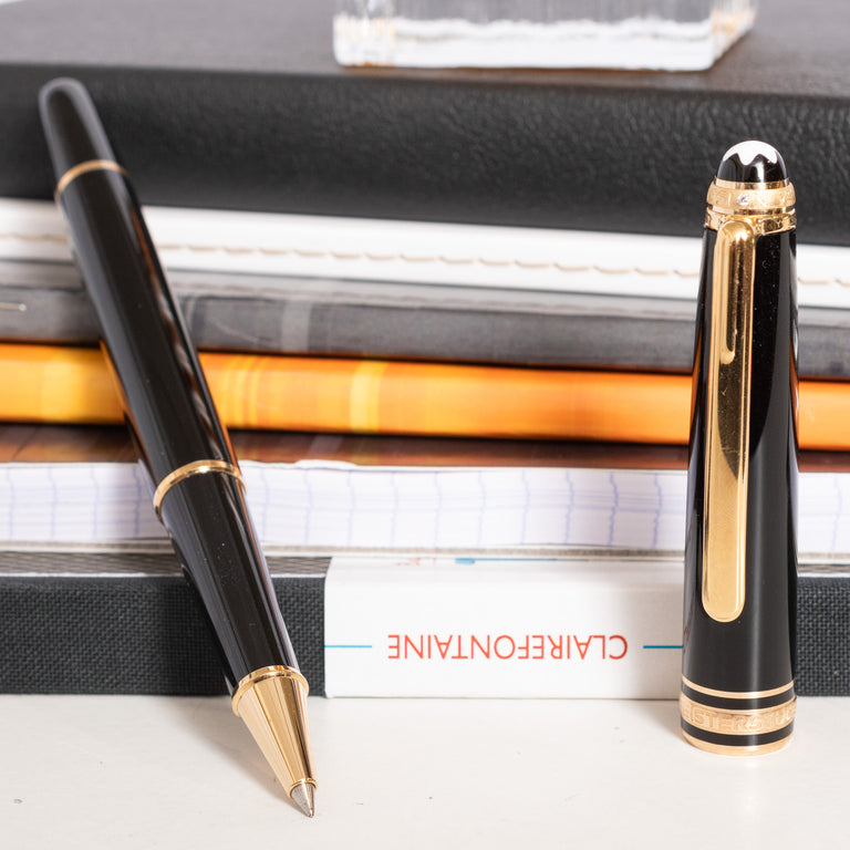 MONTBLANC モンブラン 75周年 クラシック ローラーボールペン 163 Montblanc-Meisterstuck-163-