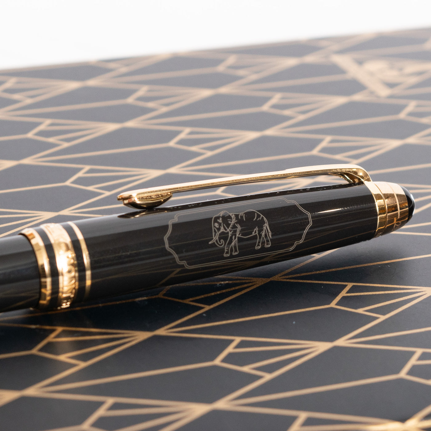 Montblanc Meisterstuck 164 Around the World in 80 Days Year 2 Classique Ballpoint Pen Elephant Cap