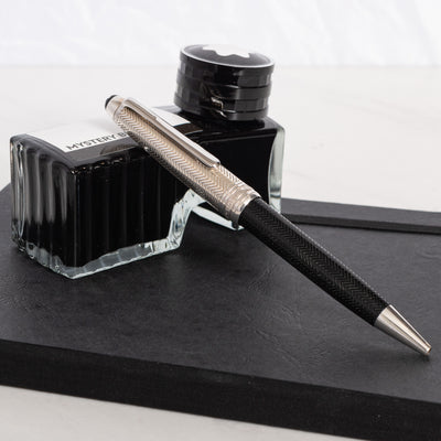Montblanc Meisterstuck 164 Solitaire Doue Silver Barley Ballpoint Pen