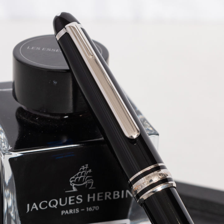 Montblanc Meisterstuck 164P Black & Platinum Classique Ballpoint