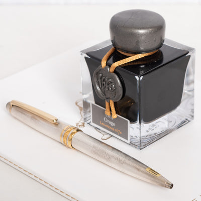 Montblanc Meisterstuck 164S Sterling Silver Barley Ballpoint Pen NOS