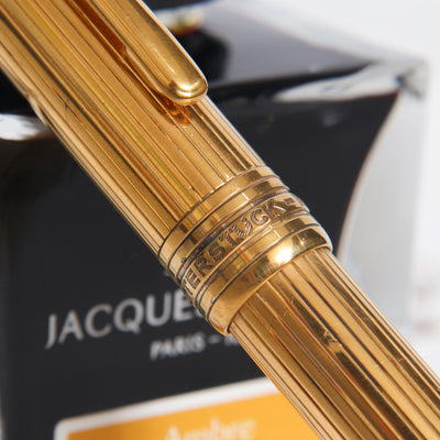 Montblanc Meisterstuck 164V Solitaire Vermeil Ballpoint Pen - Preowned Center Band