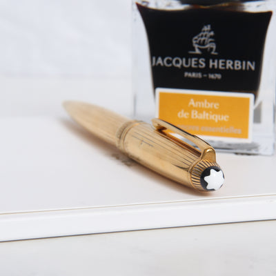 Montblanc Meisterstuck 164V Solitaire Vermeil Ballpoint Pen - Preowned Logo