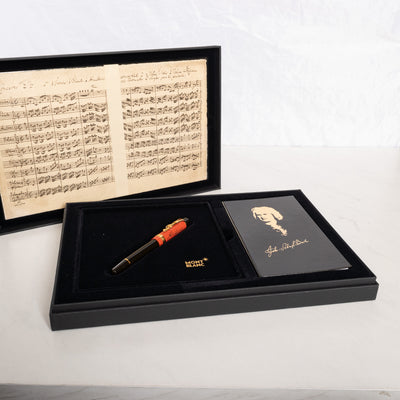 Montblanc Meisterstuck Donation Series Johann Sebastian Bach Fountain Pen box papers