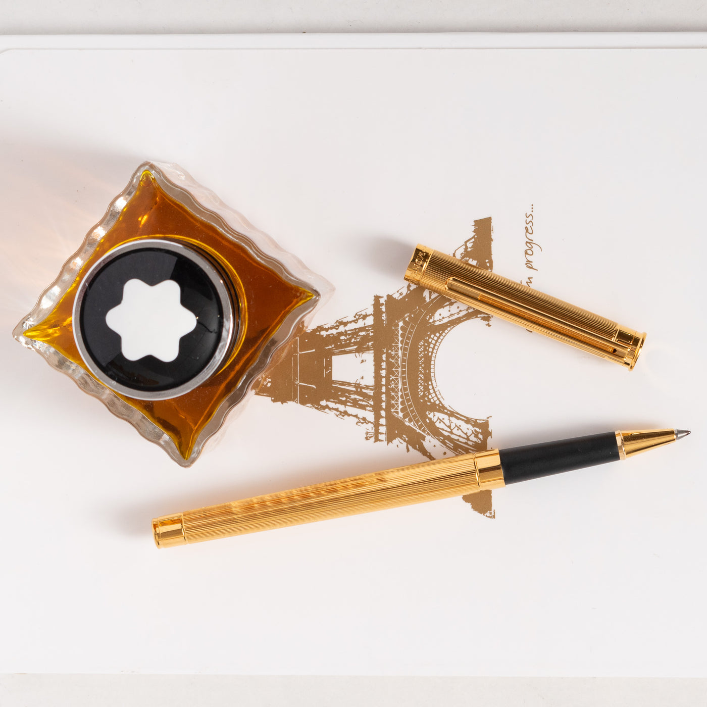 Montblanc Noblesse Oblige Gold Plated Rollerball Pen black grip