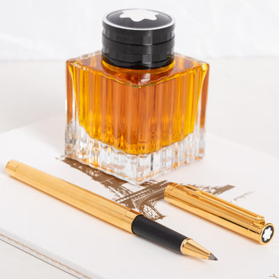 Montblanc Noblesse Oblige Gold Plated Rollerball Pen split clip