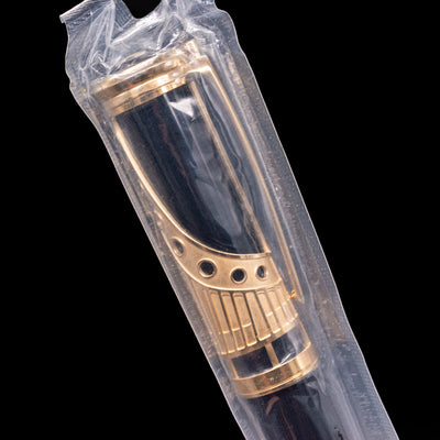 A close up on the cap of the Montblanc Patron of Art Henry Steinway 4810 Fountain Pen - Preowned to showcase some of the piano details.