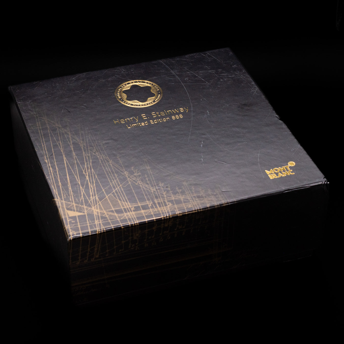 Outer box for the Montblanc Patron of Art Henry Steinway 888 Fountain Pen.