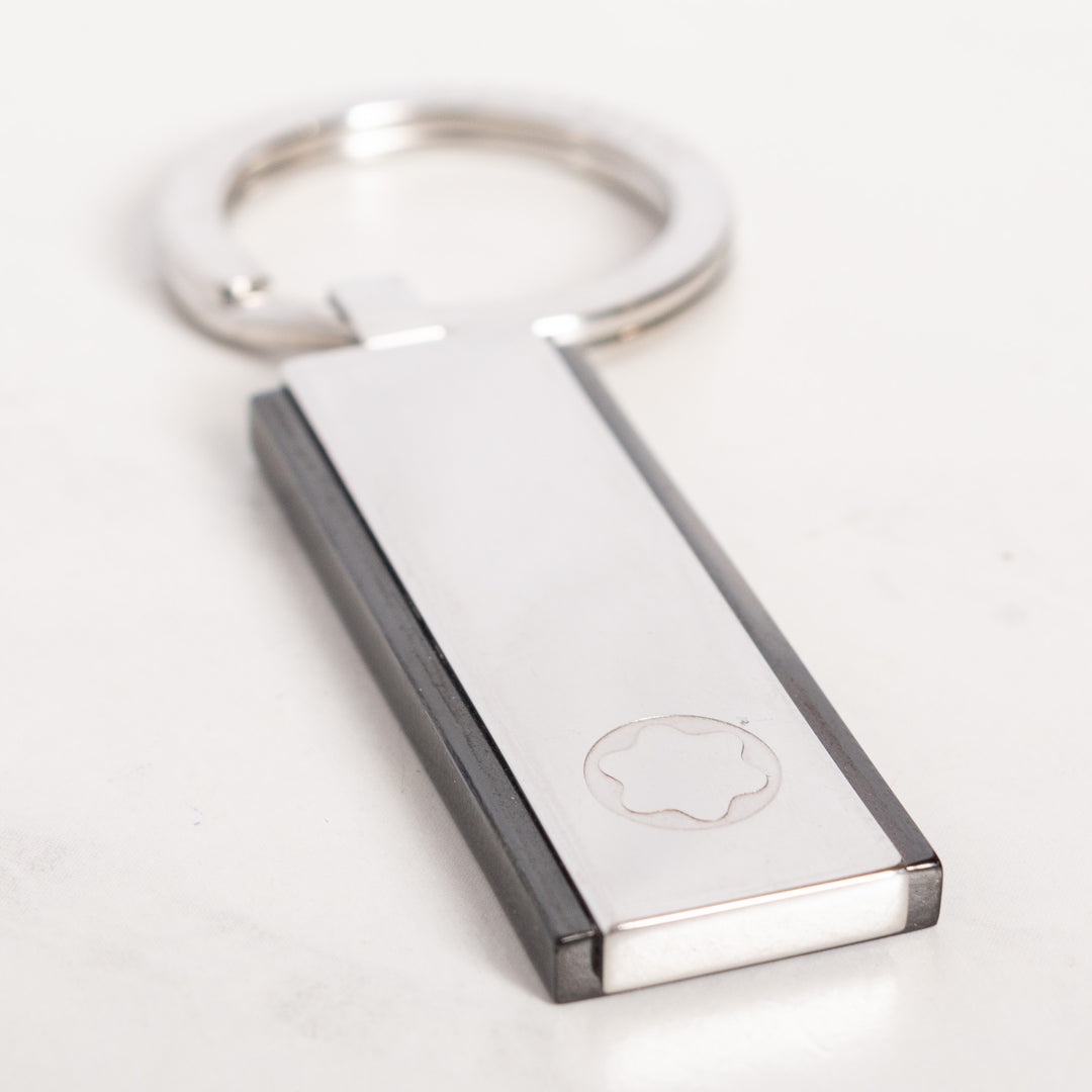 Montblanc Stainless Steel & Black Keyring 110173 - Preowned – Truphae
